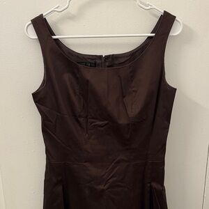 Brown cotton tank dress